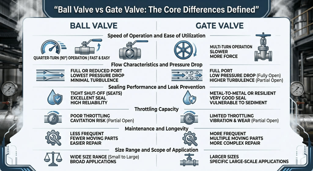 Ball Valve vs Gate Valve The Core Differences Defined