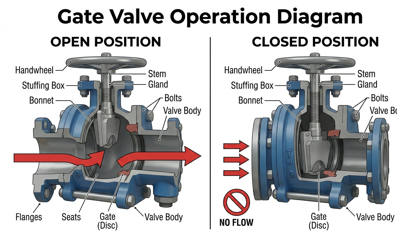 How Does a Gate Valve Work: Mechanism Explained Simply