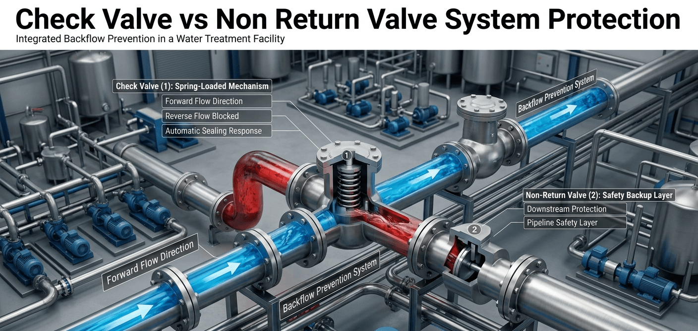 Difference Between Check Valve and Non Return Valve