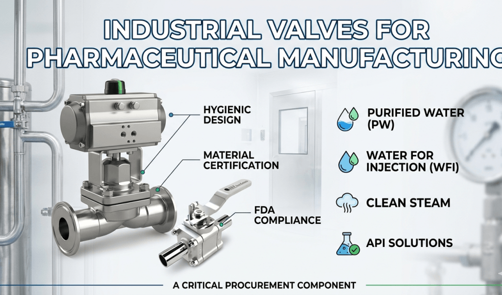 Industrial Valves for Pharmaceutical Manufacturing