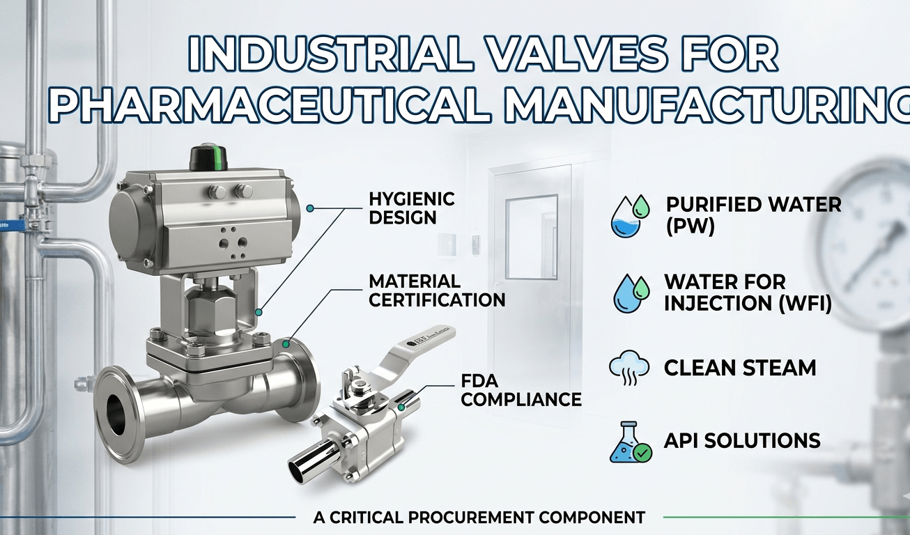 Industrial Valves for Pharmaceutical Manufacturing