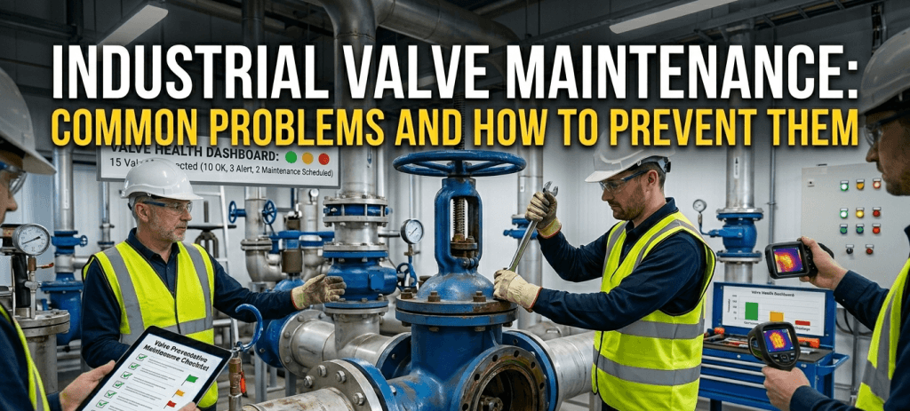 Industrial valve maintenance inspection
